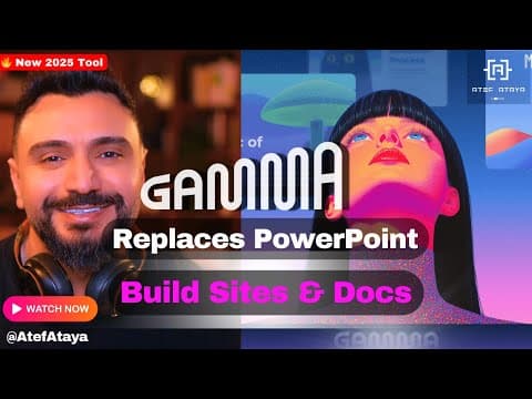 Gamma App Tutorial 2025 | Replace PowerPoint, Canva & Build Sites with AI